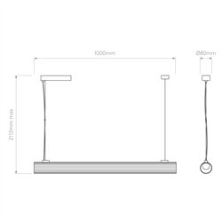 Astro io Pendant 1000 | Suspension lamp