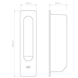 Astro Keta USB C | Wall lamp