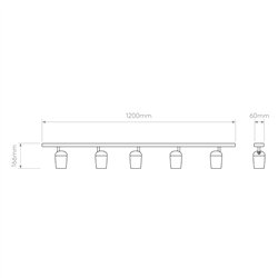 Astro Koto Five Bar | Ceiling lamp