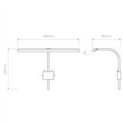Astro Mondrian 400 Frame Mounted LED | Wall lamp