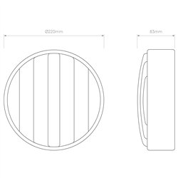 Astro Montreal Round 220 | Wall lamp