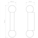 Astro Ortona Twin | Wandlamp