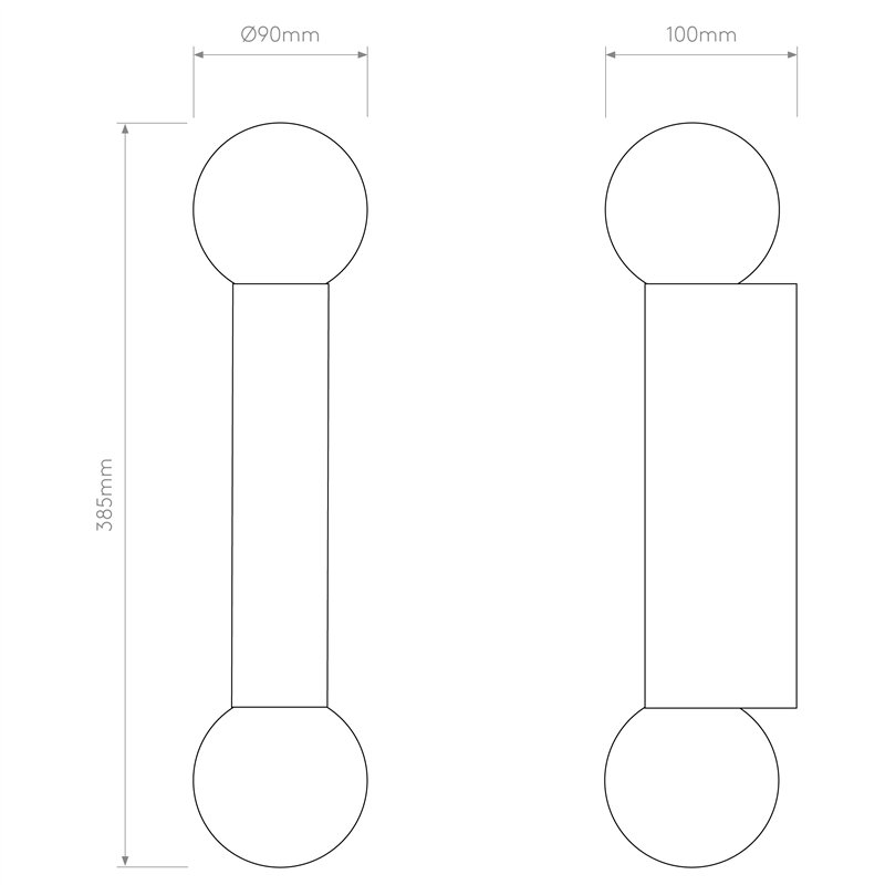 Astro Ortona Twin | Wandlamp