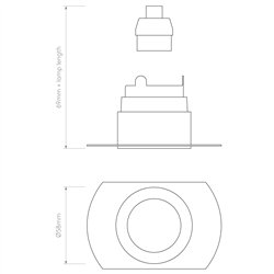 Astro Pinhole Slimline Round Flush Fixed Fire-Rated IP65 | Recessed spot