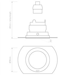 Astro Pinhole Slimline Round Flush Adjustable Fire-Rated | Recessed spot