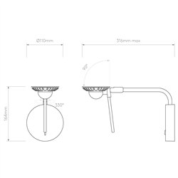Astro Miura Swing Arm | Wall lamp