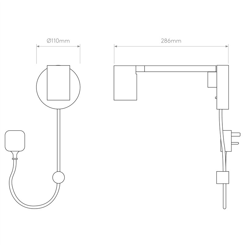 Astro Ascoli Swing Plug In | Wandlamp
