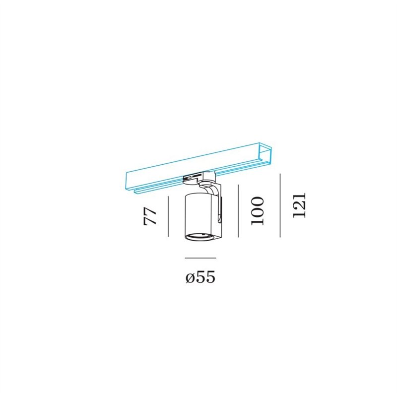 Wever & Ducré Sqube On Track 1.0 PAR16 3-phase Trackverlichting