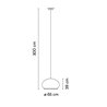 Vibia Knit ø 65 cm x 39 cm - 7470 suspension lamp