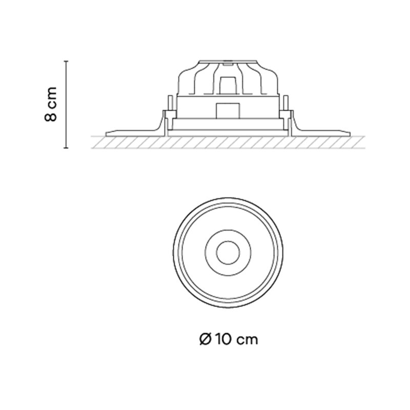 Vibia Circle Trimless Narrow Ø 10 cm - 3330 inbouwspot