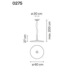 Vibia Skan 60 suspension lamp