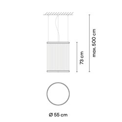 Vibia Array Ø 55 cm - 73 cm - 1815 suspension lamp