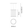 Vibia Array Ø 55 cm - 73 cm - 1815 suspension lamp