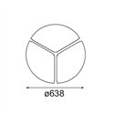 Modular Cover Plate Flat Moon 650