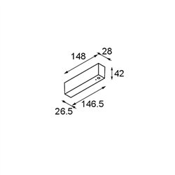 Modular Power Feed and Suspension Canopy Surface Square 5P DE