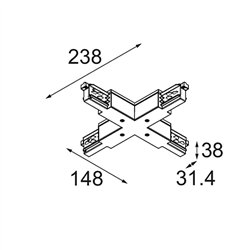 Modular Track 230V Connection X Electrical/Mechanical