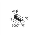 Modular Track 230V Profile Recessed 3000