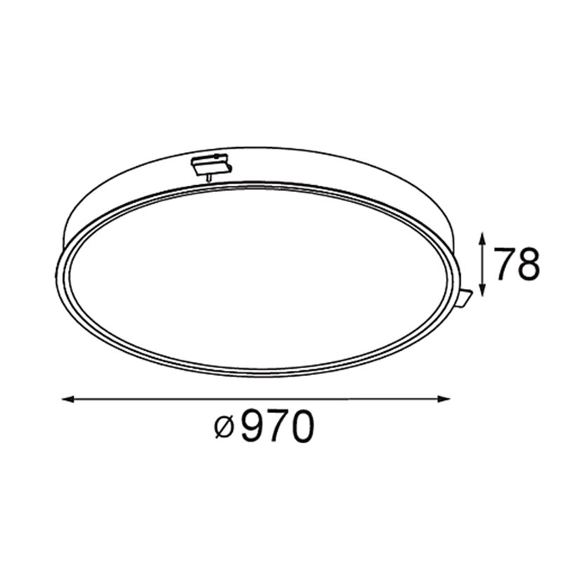 Modular Flat Moon Recessed 970 1x LED DI | Inbouwspot