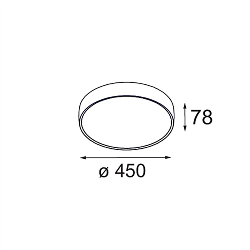 Modular Flat Moon Suspended Up/Down 450 2x LED DI | Hanglamp
