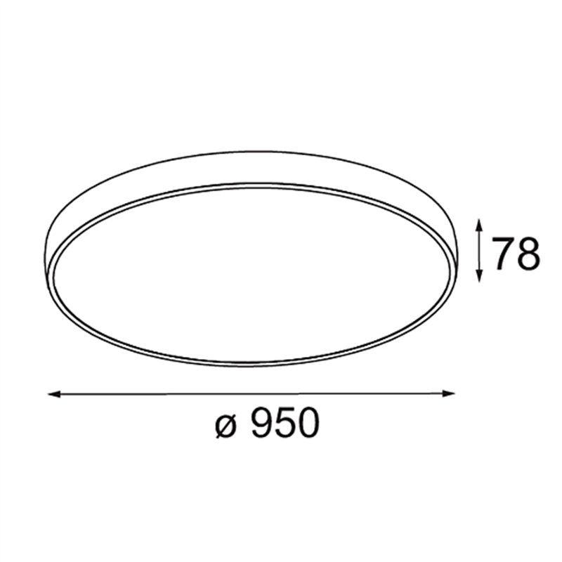 Modular Flat Moon Suspended Up/Down 950 2x LED DI | Hanglamp