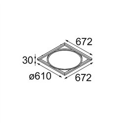 Modular Geometry Suspended Adjustable 672x672 1x LED DE | Suspension lamp