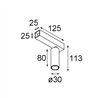 Modular Nyto Surface Adjustable 30 Square 1x LED DE | Ceiling lamp / Wall lamp