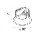 Modular Smart Lotis Recessed 82 Outdoor 1x IP55 LED DE | Inbouwspot