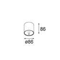 Modular Smart Tube Surface 82 S Outdoor 1x DE | Plafondlamp