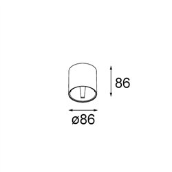 Modular Smart Tube Surface 82 S Outdoor 1x DE | Ceiling lamp