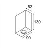 Modular Sulfer Wall Up/Down 2x IP54 LED DE | Wall lamp