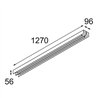 Modular United Surface 1274 2x LED DI | Ceiling lamp / Wall lamp