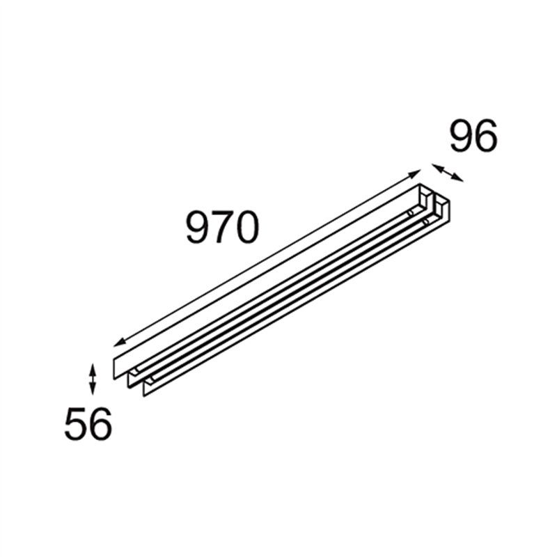 Modular United Surface 974 2x LED DI | Plafondlamp / Wandlamp