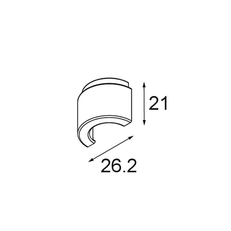 Modular Track 48V Endplate Round (2)