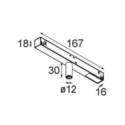 Modular Track 48V Modupoint 1x LED 1-10V 350mA