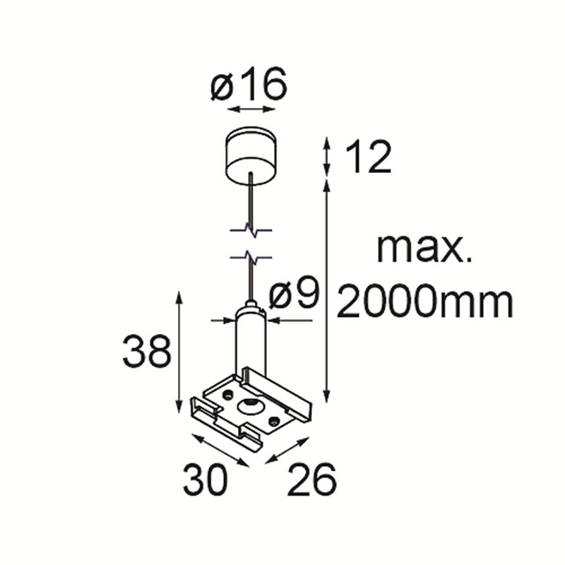 Modular Track 48V Suspension Kit 2000