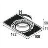 Modular Ring Recessed Trimless 70 1x