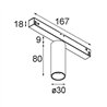 Modular Nyto Track 48V Adjustable 30 1x LED | Track lighting fixture