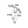 Modular Passage Track 48V Adjustable 40 1x LED | Track lighting fixture