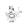 Modular K 0 Recessed 80 1x GU10 DE | Recessed spot