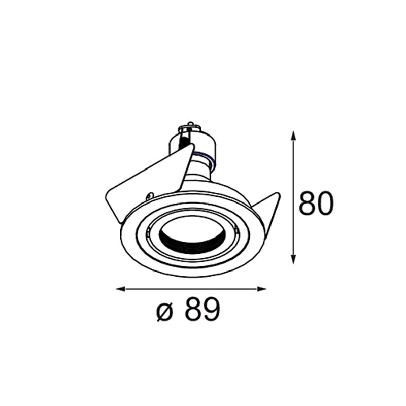 Modular K 1 Recessed Adjustable 89 1x GU10 DE | Inbouwspot