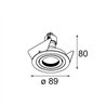 Modular K 1 Recessed Adjustable 89 1x GU10 DE | Recessed spot