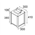 Modular Kabaz Floor 1x IP44 A60 E27 | Vloerlamp