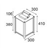 Modular Kabaz Floor 1x IP44 A60 E27 | Floor lamp