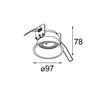 Modular Lotis Round Recessed Adjustable 97 1x M-LED DE | Recessed spot