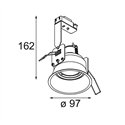 Modular Lotis Round Recessed Adjustable 97 1x GU10 | Inbouwspot