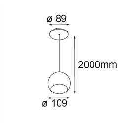 Modular Marbul Suspended 109 1x LED DE | Suspension lamp
