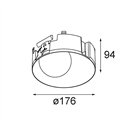 Modular Shellby Recessed Trimless 176 1x IP55 LED DE | Inbouwspot