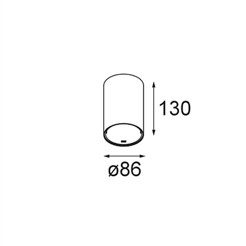 Modular Smart Tube Surface 82 L 1x DI 500mA | Plafondlamp