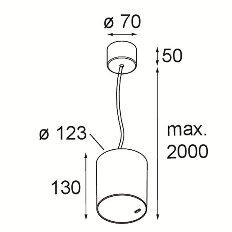Modular Smart Tube Suspended 115 1x DI 500mA | Hanglamp