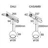 Modular Marbul Track 230V Suspended 109 1x LED DI | Track lighting fixture fixture
